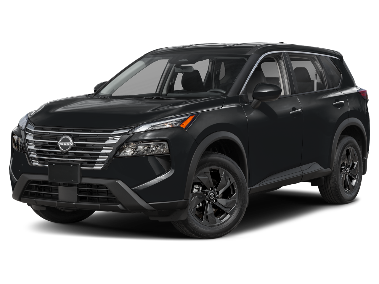 2026 Nissan Rogue SV in Super Black Kh3 — front three-quarter view