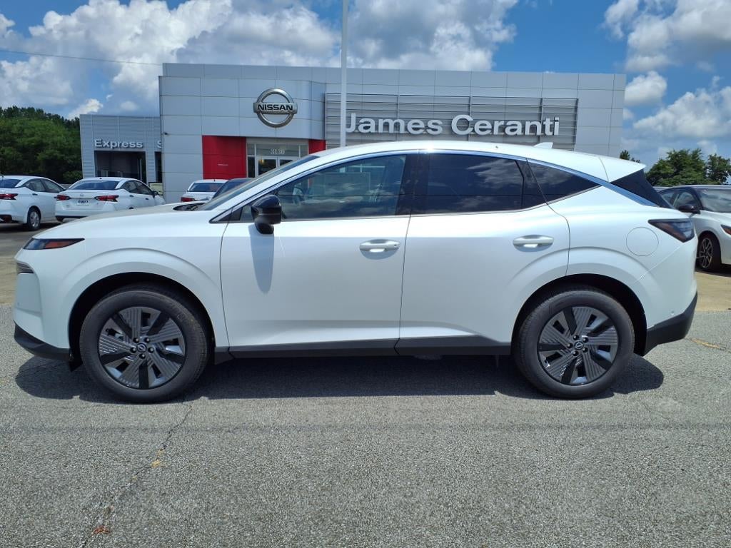 2025 Nissan Murano SL in Everest White Pearl Qbe — front three-quarter view
